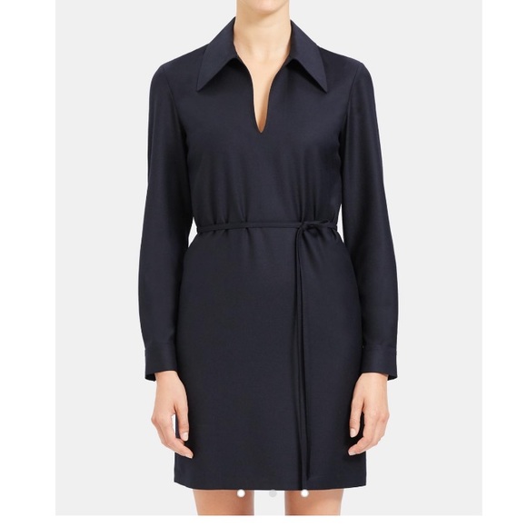 Theory Wide Collar Dress in 100% Wool, New! - Picture 1 of 5